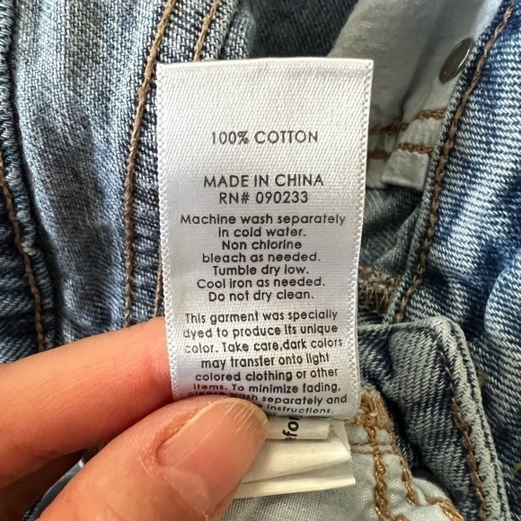 PACSUN Distressed High Rise Mom Jeans Medium Wash sz 27 - Picture 4 of 6